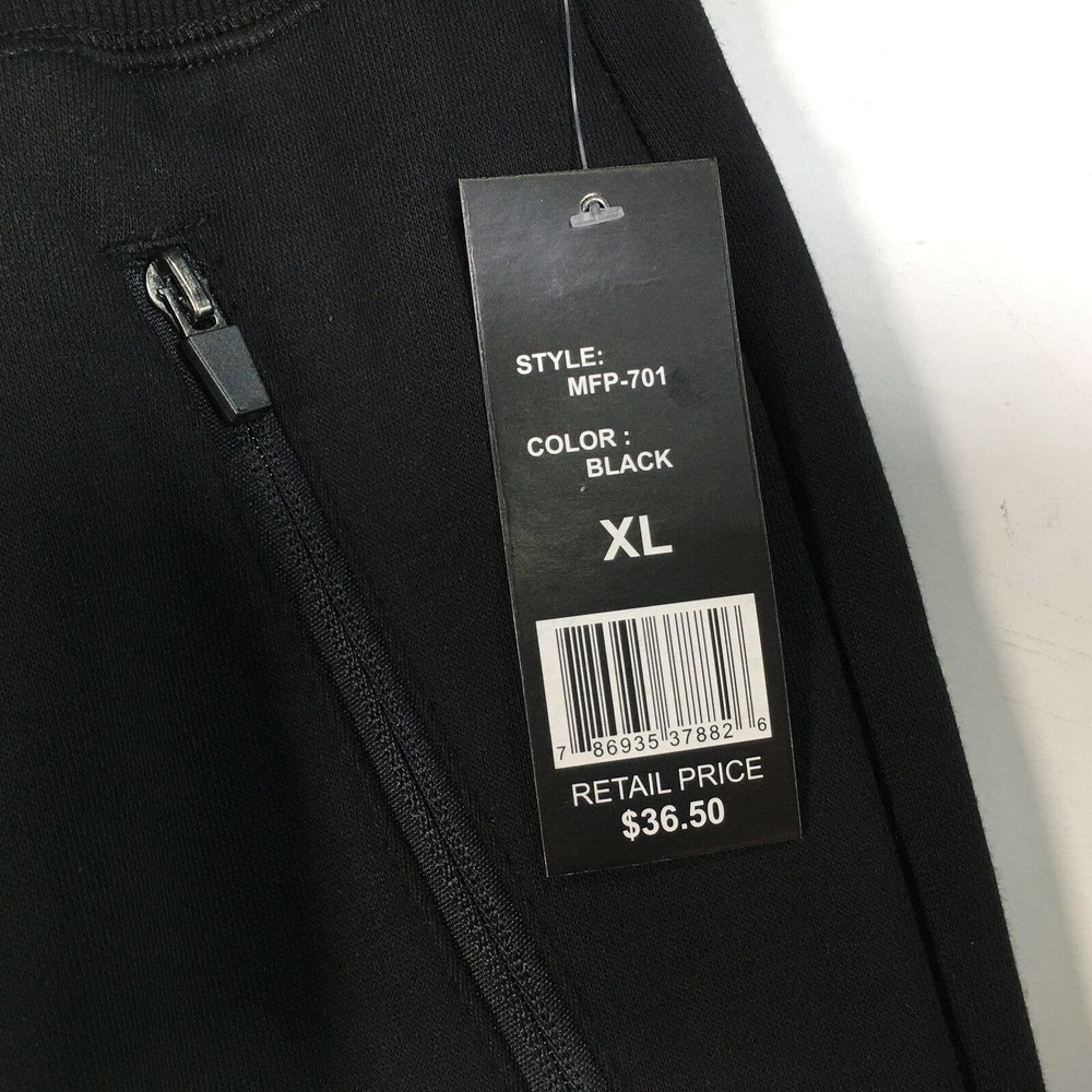 Men's Wicked Stitch Pull-On Jogger Sweat Pant, Size XL - Black - Picture 4 of 9